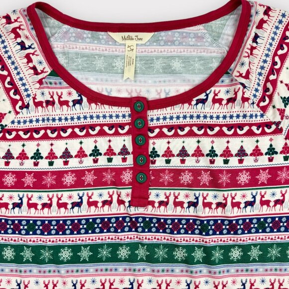Women's Sz Large Matilda Jane Merry and Bright pajama set - Picture 3 of 7
